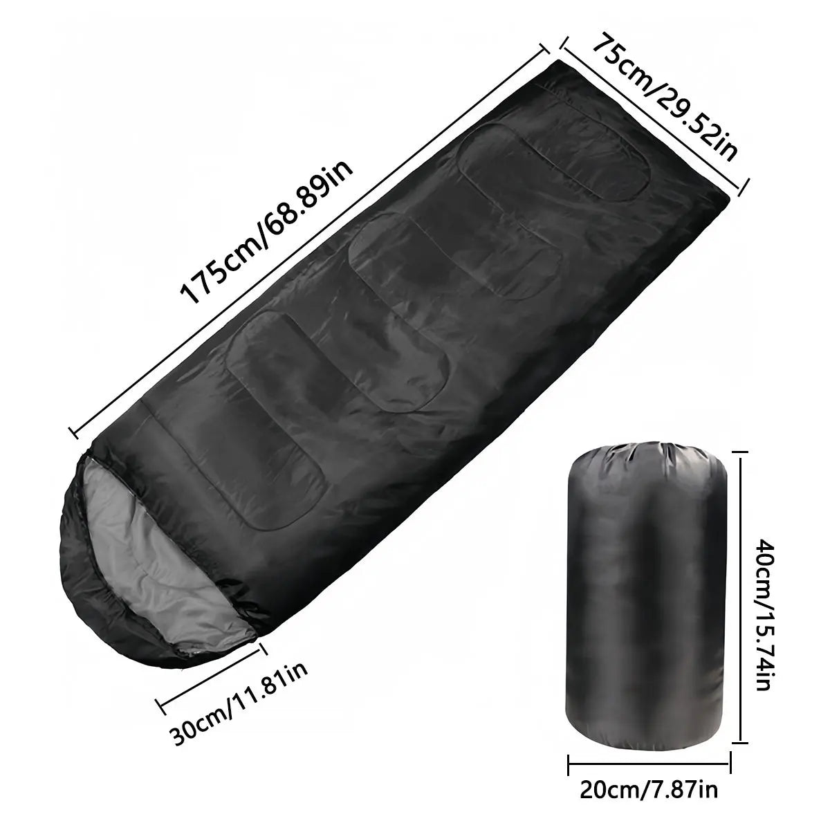 Four season camping sleeping bag - super comfortable, lightweight and durable, perfect for hiking, camping and mountaineering