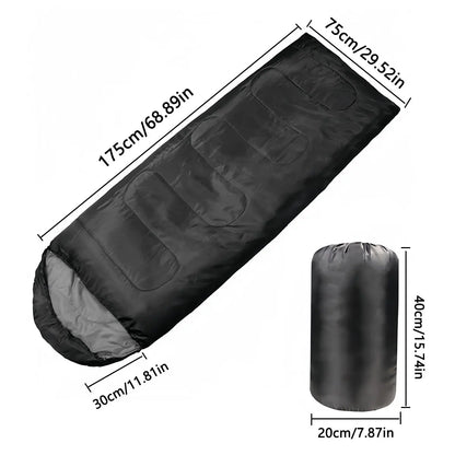 Four season camping sleeping bag - super comfortable, lightweight and durable, perfect for hiking, camping and mountaineering