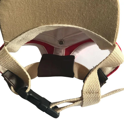 Adjustable Dog Cap Puppy Baseball Hat with Ear Holes Outdoor Sports Dog Sunhat Chihuahua French Bulldog Visor Hat Pet Supplies