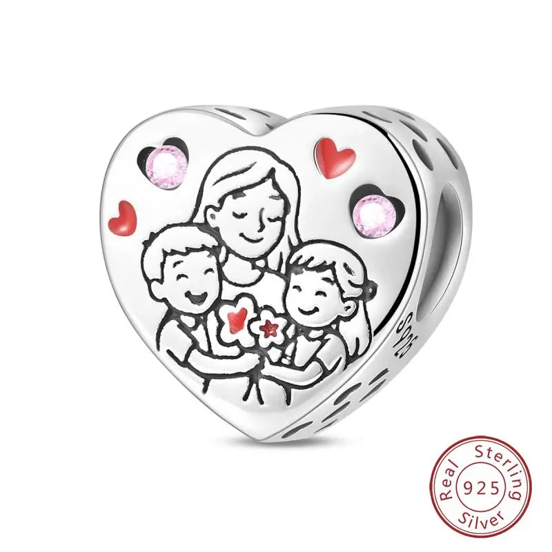 Original 925 Sterling Silver Charms Beads Winter Snowflake Snowman Igloo Penguin Pendant Fit Bracelet Women Jewelry Gift