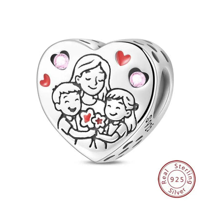 Original 925 Sterling Silver Charms Beads Winter Snowflake Snowman Igloo Penguin Pendant Fit Bracelet Women Jewelry Gift