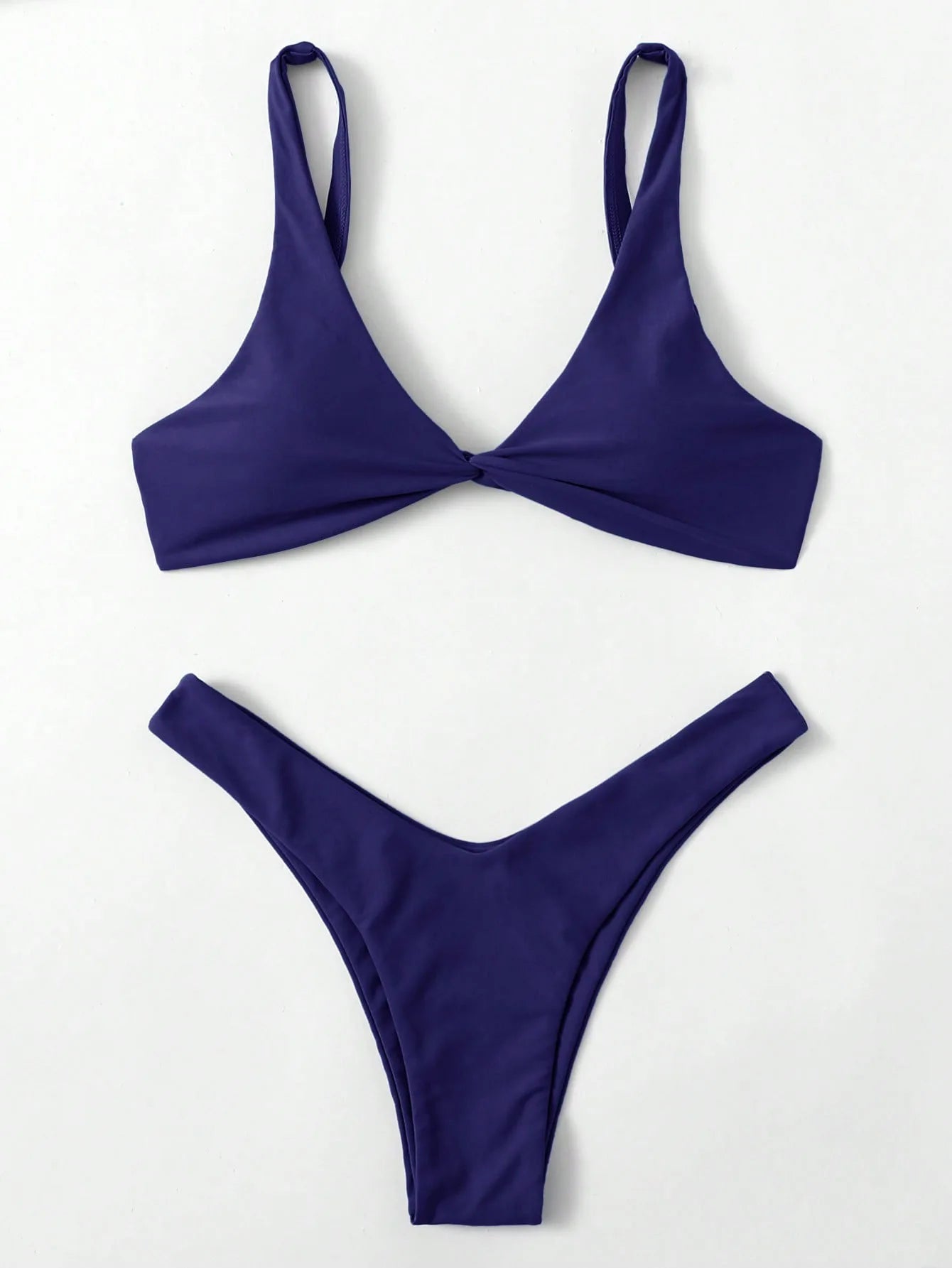 Simple Solid Bathing Suit Women Sexy Triangle Bandage Micro Bikini Swimsuit 2025 New Summer Beach Bathing Suit Two Piece Female