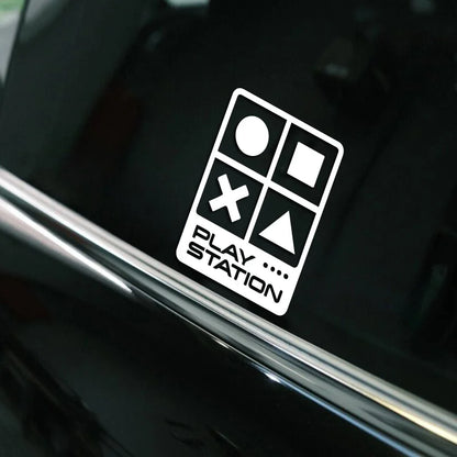 “PLAY STATION” STICKERs，for game player lover，funny&creative with high quality sticker for cars trucks motorcycles &laptops!