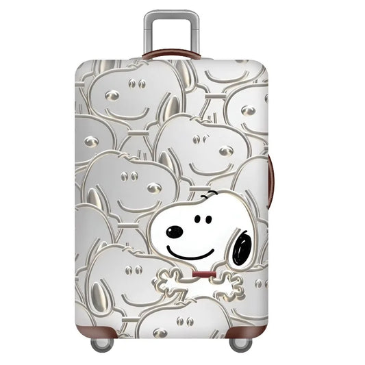 Snoopy Travel Suitcase Protective Cover Luggage Protective Cover Solid Color Suitable for 18-32 Inch Suitcases Travel Organizer