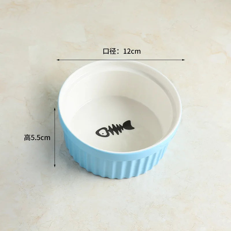 Wall-Mounted Ceramic Cat Dog Bowls Pet Cat Puppy Feeding Product Food Water Bowl For Cat Dog Pet Supplies