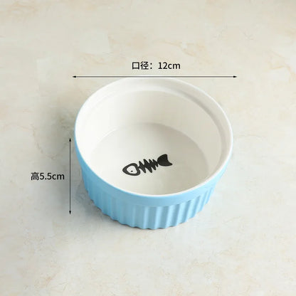 Wall-Mounted Ceramic Cat Dog Bowls Pet Cat Puppy Feeding Product Food Water Bowl For Cat Dog Pet Supplies