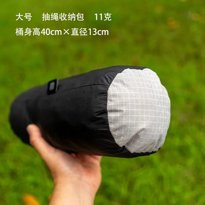 UHMWPE 20D Double Silicon Nylon+Dyneema X-Gripstop Storage Bag Bucket Bag Ultralight 11g/13g Hiking and Camping Tent Storage Bag