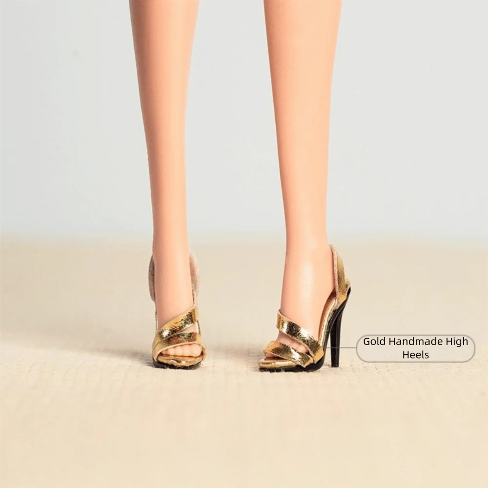 Shoes Accessories Handmade Shoes Exquisite 1/6 Supermodel High Heels Boots Accessories