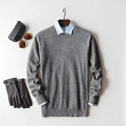 Cashmere Cotton blend sweater men pull homme 2025 autumn winter sweter clothes sueter hombre man pullover sweaters