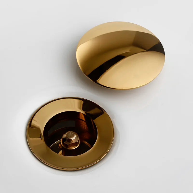 Pop up Drain Button Bathroom Sink Plug Black Gold Rose Siphon Waste Stopper Wash Basin Faucet Accessory for Kitchen Or Bath