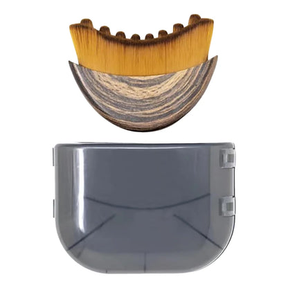 Brosse faciale portable à sec, poils doux, outil de massage lymphatique profilé, appareil de remodelage du visage, brosse exfoliante douce pour un spa à domicile