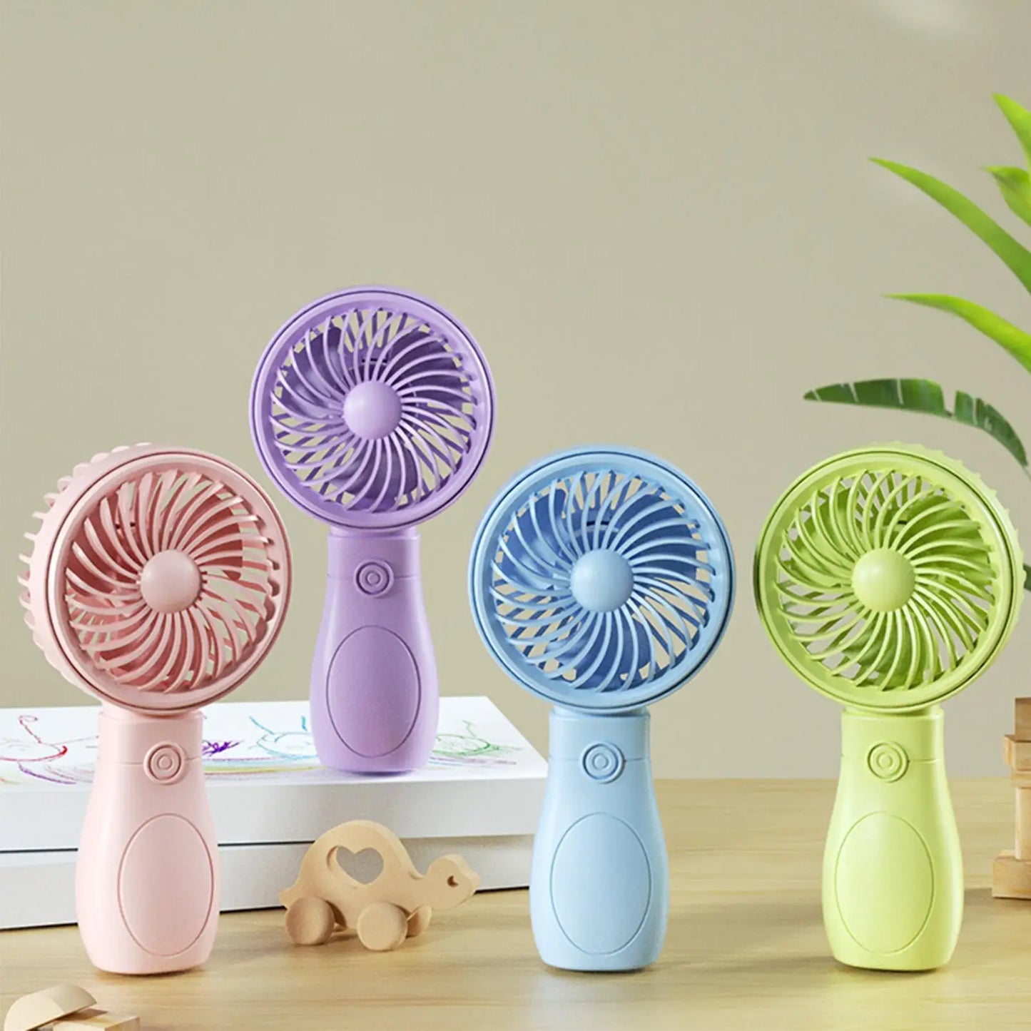 Portable Fan Convenient Mini Pocket Fan for Summer Outdoor Travel Home Offic Handheld Fan Lightweight Rechargeable