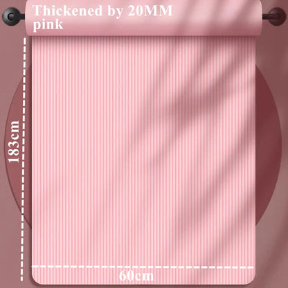 183x60cm Fitness 20mm Thick Workout Yoga Mat Indoor Pilates Noise Reduction Yoga Mat Moisture-proof Non-Slip Durable Exercise