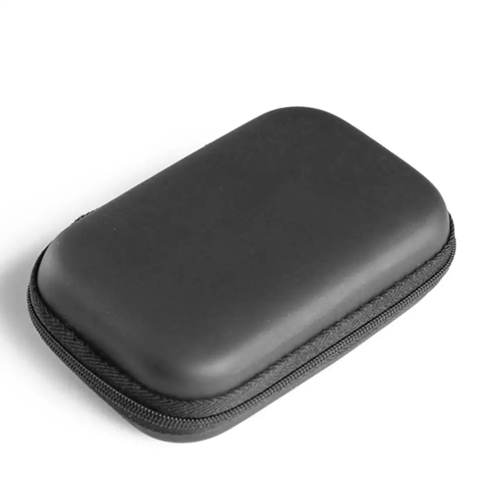 2.5 Hard Disk Case Portable HDD Protection Bag for External 2.5 inch Hard Drive/Earphone/U Disk Hard Disk Drive Case Black