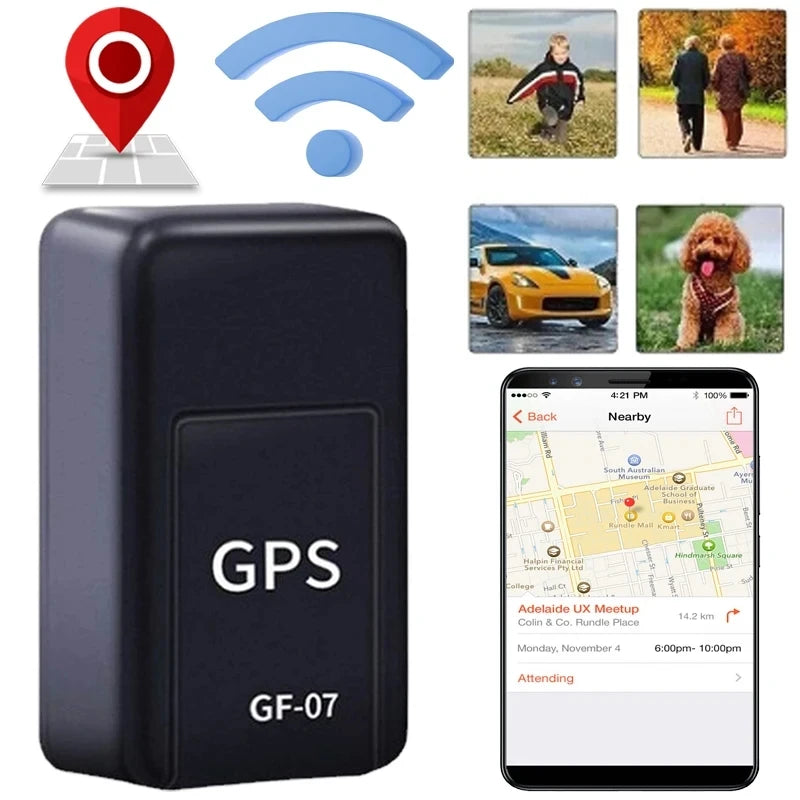 GPS-Locator GF-07: Präziser und praktischer Kompakt-Locator für Fahrzeuge, einfach zu installieren, präzise Fernpositionierung, mobil.