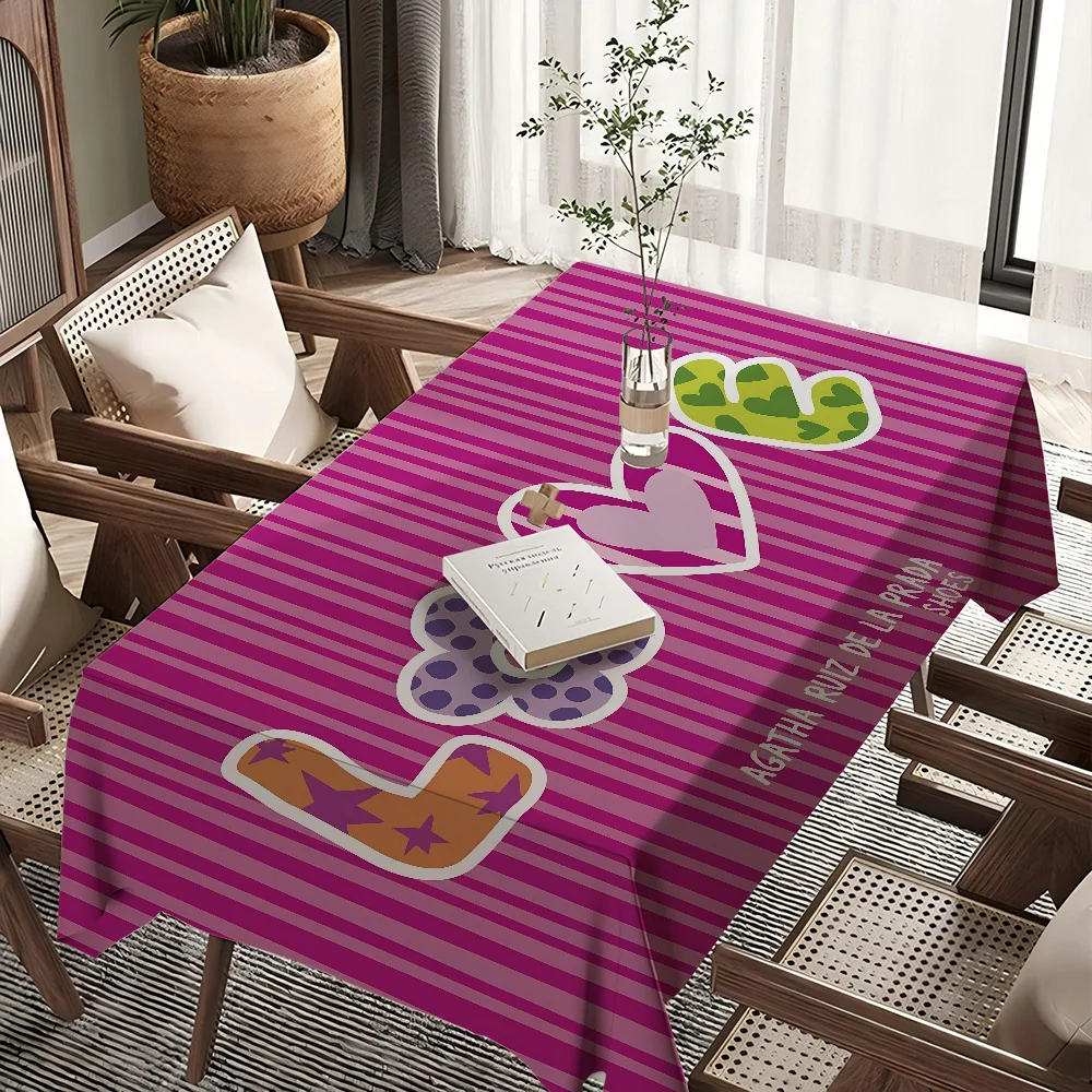 Agatha Ruiz De La Prada Home Tablecloths Dining Decoration And Rectangular Table Accessories Waterproof Cloth Anti-stain