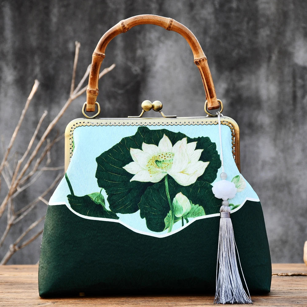 Wood Hand lock Shell Bags Vintage Designer Bag Women Shoulder Crossbody Bag Chain Tote Women's Handbags Purses