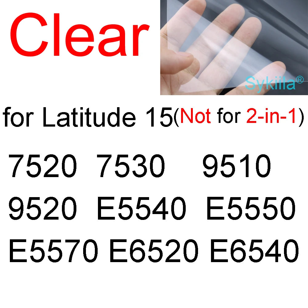Screen Protector for Dell Latitude 15 3550 3540 3530 5550 5540 5531 5530 5521 5520 5510 15.6 Guard HD Clear Matte Frosted Skin