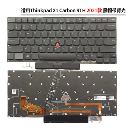 US layout laptop keyboard for Lenovo ThinkPad X1C X1 carbon 9th Gen9 2021 TP00129A 20XW 20XX SN20Z77386