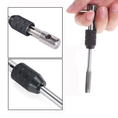 T-Handle Wrench  M3 M4 M5 M6 M8 Hand Tap Reamer Thread Tapping Tool Set Adjustable Machine Screw Thread Tapping Drill Bit