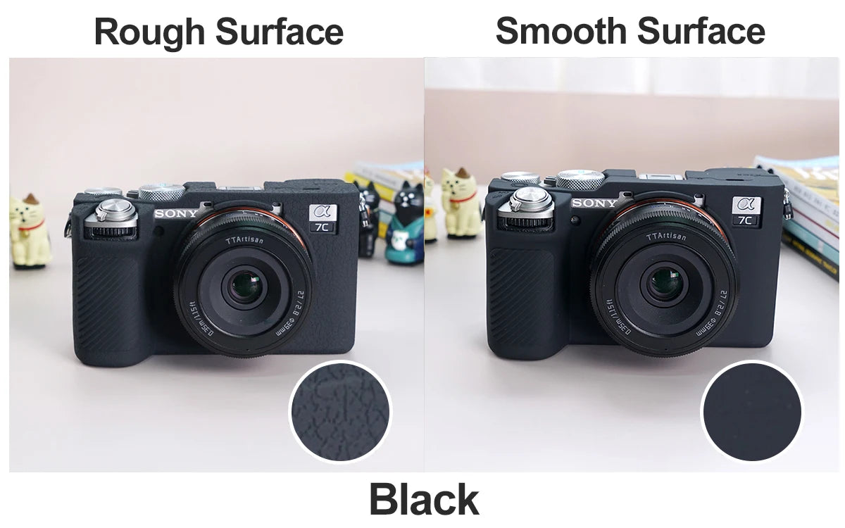 Camera Silicone Case for Sony Alpha 7C Mark II A7CR Camera Cover Full Body Case Protector Sony A7CII A7CR with glass film