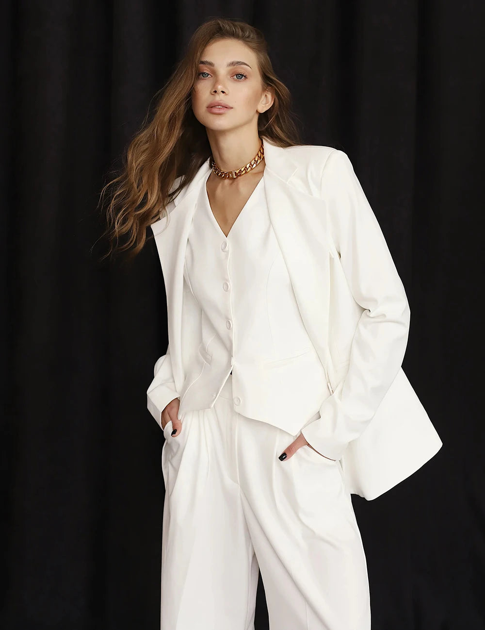 Women's Suit 3 Pieces Set Short Pants Business Casual Office Work Outfits Jacket+Vest+Pants Elegant Women Suit Customize