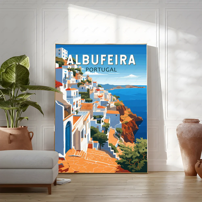 Pictures Portugal Painting Poster Room Decor Home Decoration Interior Wall Art Printing Waterproof Bathroom BedRoom Posters Gift