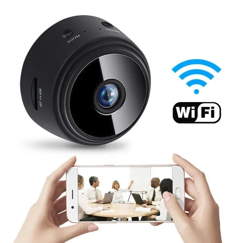 Mini caméra WiFi A9 : enregistreur vidéo sans fil, caméra de sécurité et de protection, caméra de surveillance intelligente pour la maison, idéale pour les bébés et les animaux domestiques.