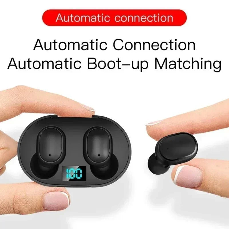 Écouteurs Bluetooth sans fil E6S TWS avec microphone intégré et réduction de bruit