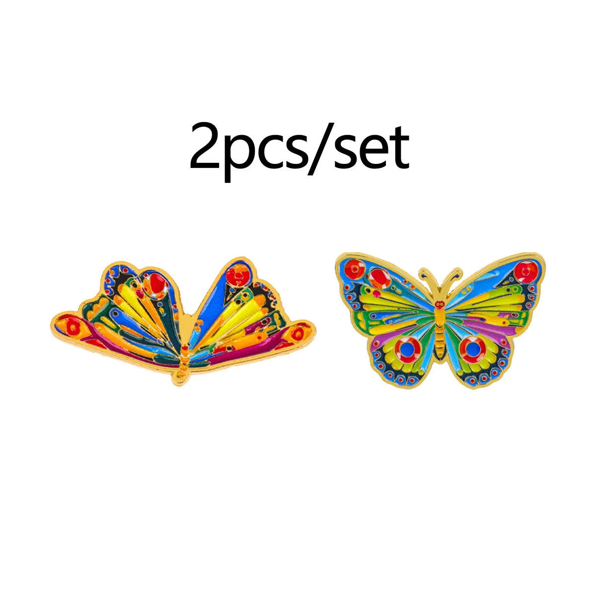 Colorful Caterpillar Butterfly Enamel Pins Animals Brooch Lapel Pin Badge on Backpack Clothing Accessories Fashion Jewelry Gifts
