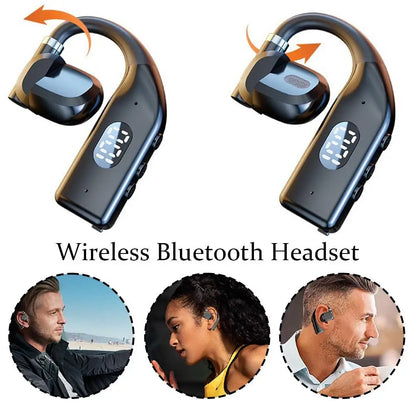 1-2Earhooks Wireless Bluetooth 5.4 Headset Gaming Sports Headphones HiFi Stereo Noise Reduction Earbuds Earphone With Microphone