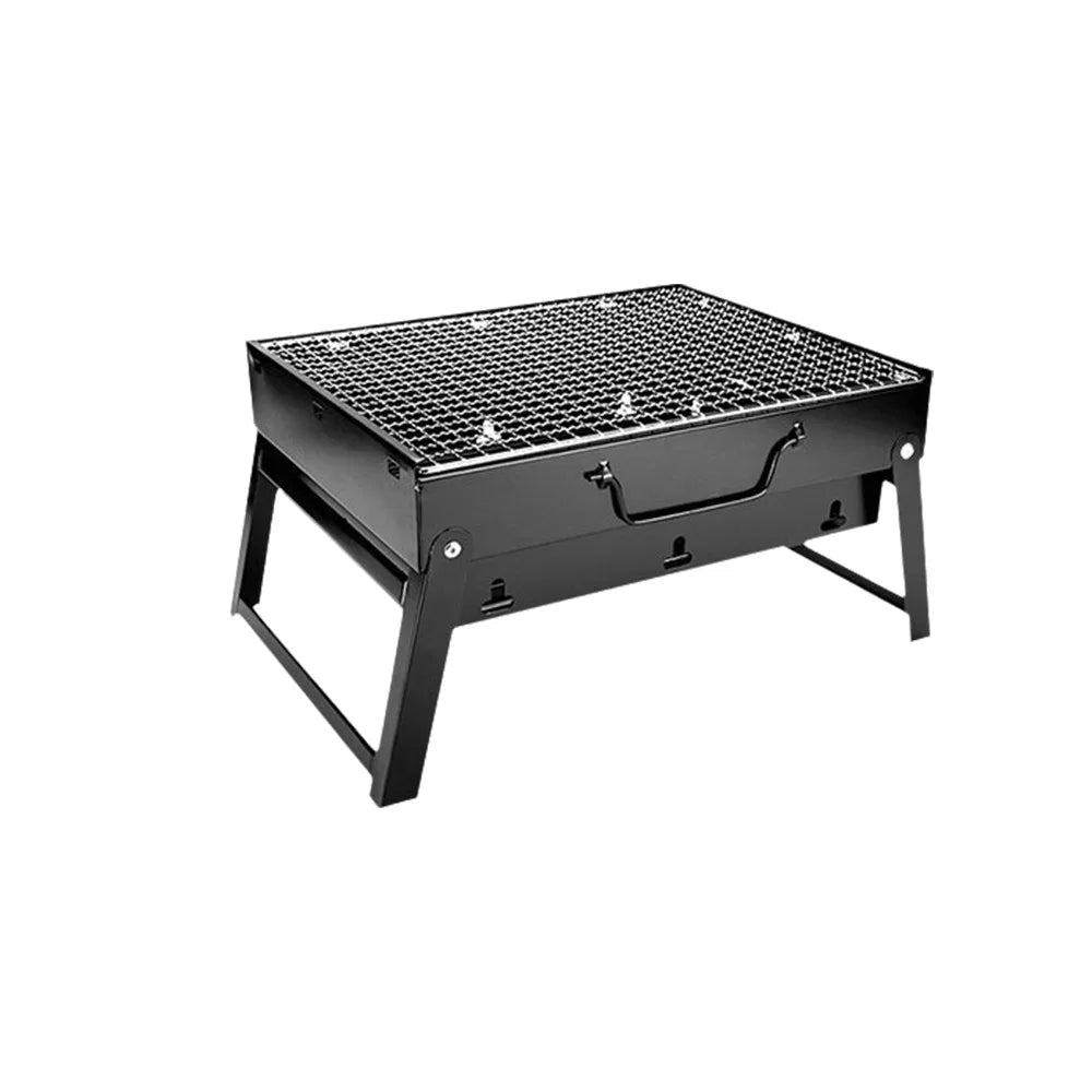 Portable Thickened BBQ Stove Small Easy to Carry Camping Folding Carbon Grill Space-saving Durable Outdoor Barbecue Grill Beach