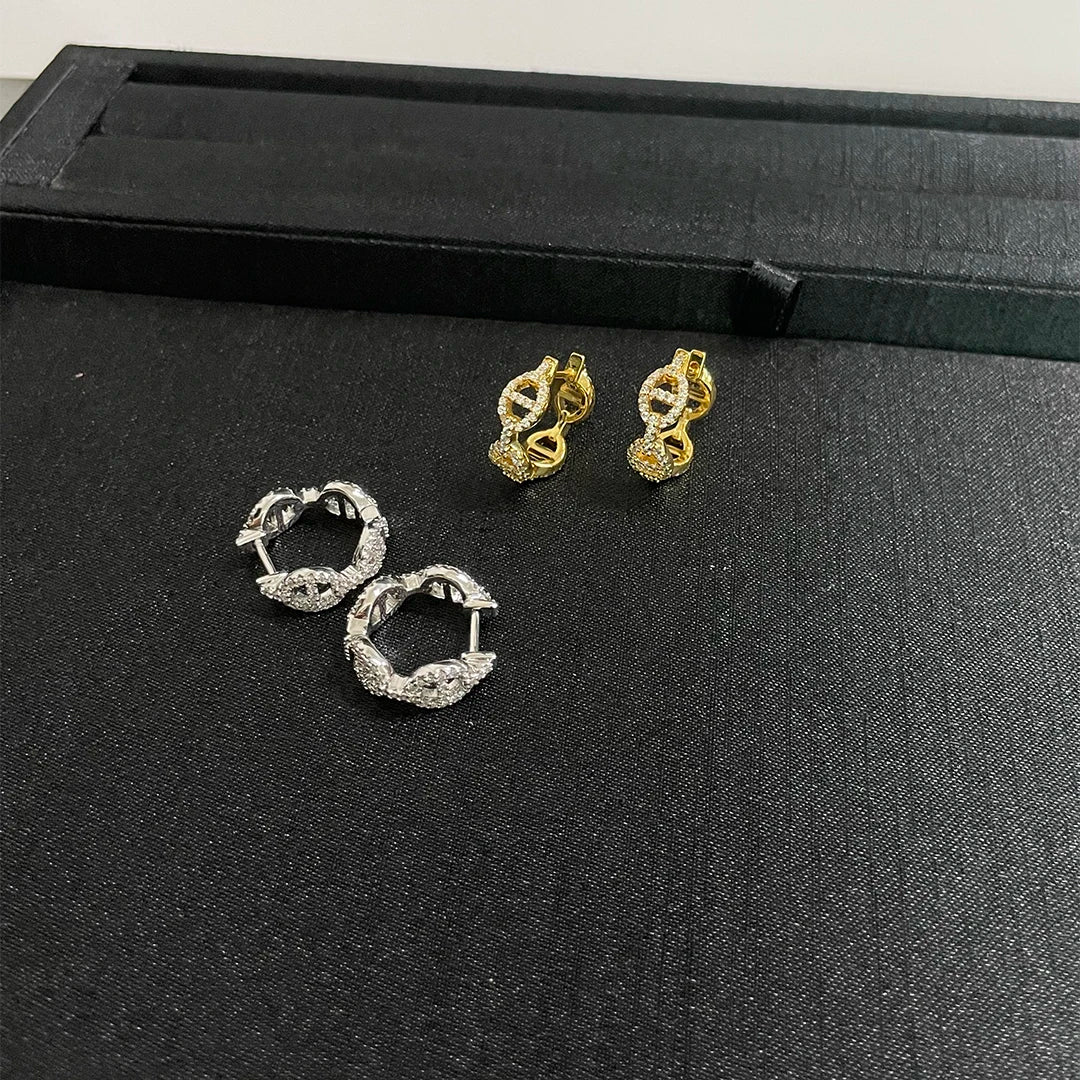 Fine Jewelry 925 Sterling Silver Jewelry Women's Engagement Earrings. Exquisite Wedding Jewelry Accessories Holiday Gifts