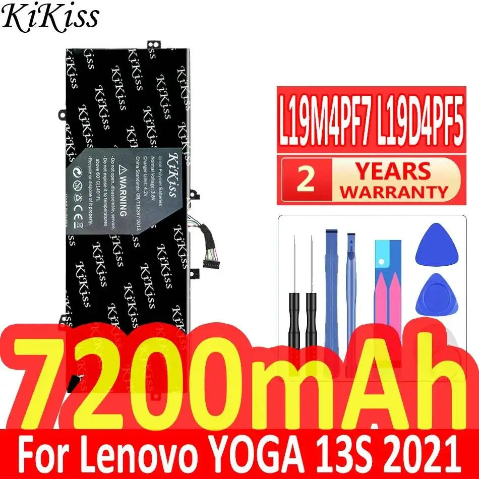 Laptop Battery Reliable Power L19M4PF7 L19D4PF5 7200mAh For Lenovo Yoga 13S 2021 7 Carbon 13ITL5