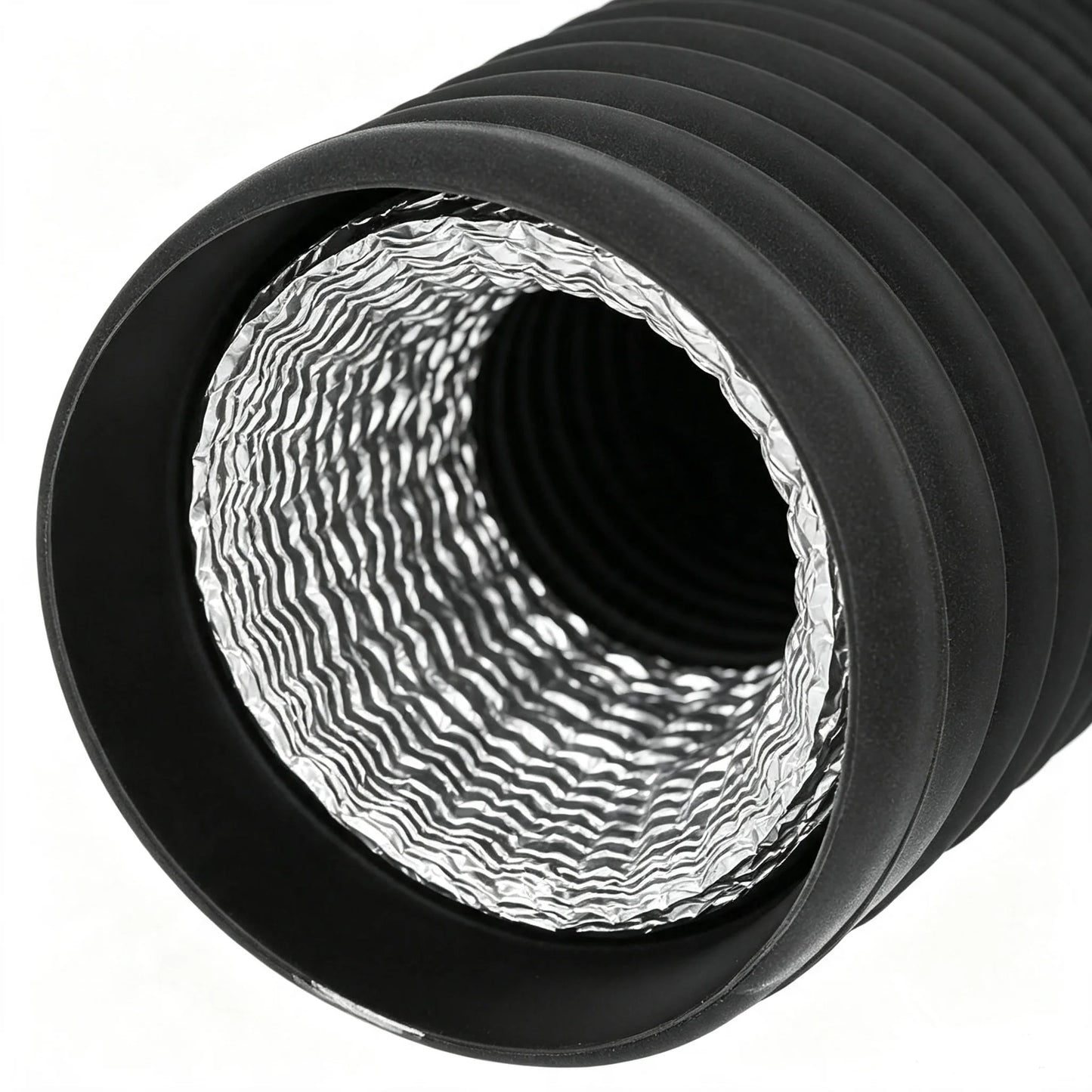 HTMCK 4 inch Dryer Vent Hose with 2 Stainless Steel Clamp Air Ducting Heavy-Duty Flexible Exhaust Pipe Kitchen