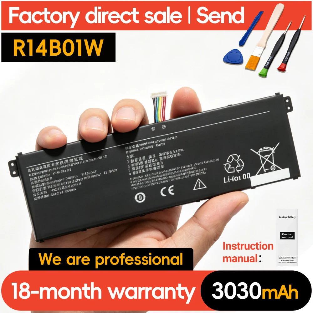Suozhan R13B01W R13B02W R10B01W N15B01W R14B01W for Xiaomi Mi Air 13.3 Inch Series 161301 TiMi13inch Laptop Battery