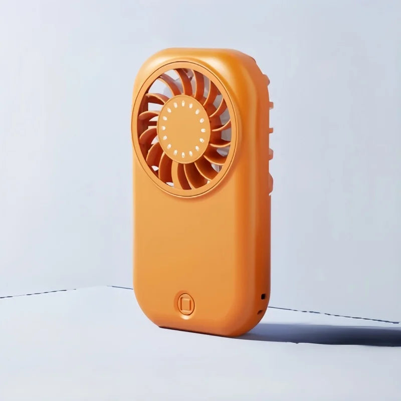 Portable Handheld High Speed Fan 5 Speed Adjustable USB Rechargeable Lightweight Mini Personal Fan for Outdoor Travel Office