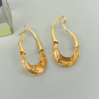 Fashion Jewelry European and American Design Irregular Earrings For Women Party Gifts Exaggerative Accessories 2025 Trend New
