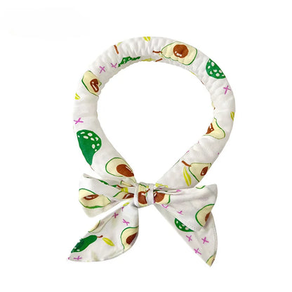 Summer Pet Cooling Ice Scarf Cool Ice Towel Heatstroke Dogs Cats Ice Scarf Collar Adjustable Cooling Cat Collar Bib Pet Supplies