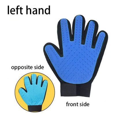 Pet Grooming Gloves for Cats Silicone Rubber Hair Cleaning Tool Pet Bath Remover Massage Brush - Pet Hair Removal