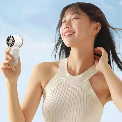 Handheld Fan Portable Mini Fan with Long-Lasting Battery USB Rechargeable Personal Fan for Outdoor Travel Powerful Airflow