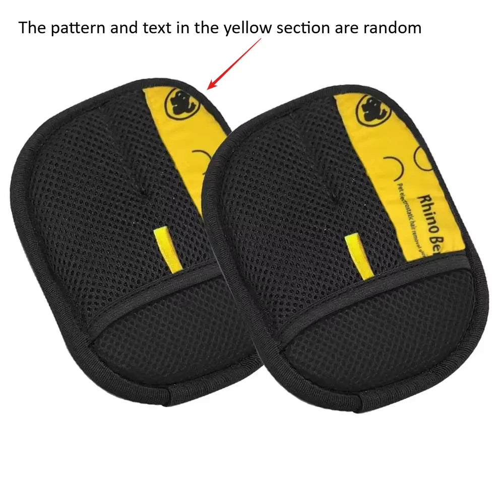 2Pcs Cat Grooming Glove for Brushing & Massage,Pet Hair Remover Gloves - Double-Sided Enjoy Combing, Remove Loose Hair FromPet