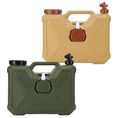 12L Camping Water Tank With Faucet Portable Water Container With Hand Sanitizer Bottle Leak-Proof Water Bucket For Camping