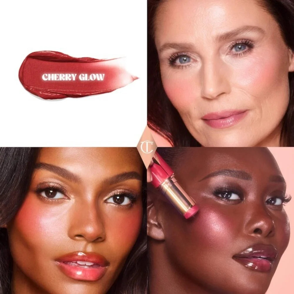 Charlotte Tilbury Blusher Highlight Spotlight Brightening Natural Nude Makeup Cosmetics Air Cushion Pen Blush Stick Cosplay Gift