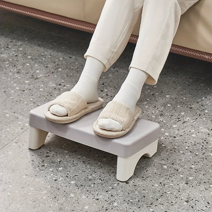 Ergonomic PP Footrest for Office Desk. Fits Under Desk, Use at Work, Sofa & Study. Comfortable & Space-Saving.