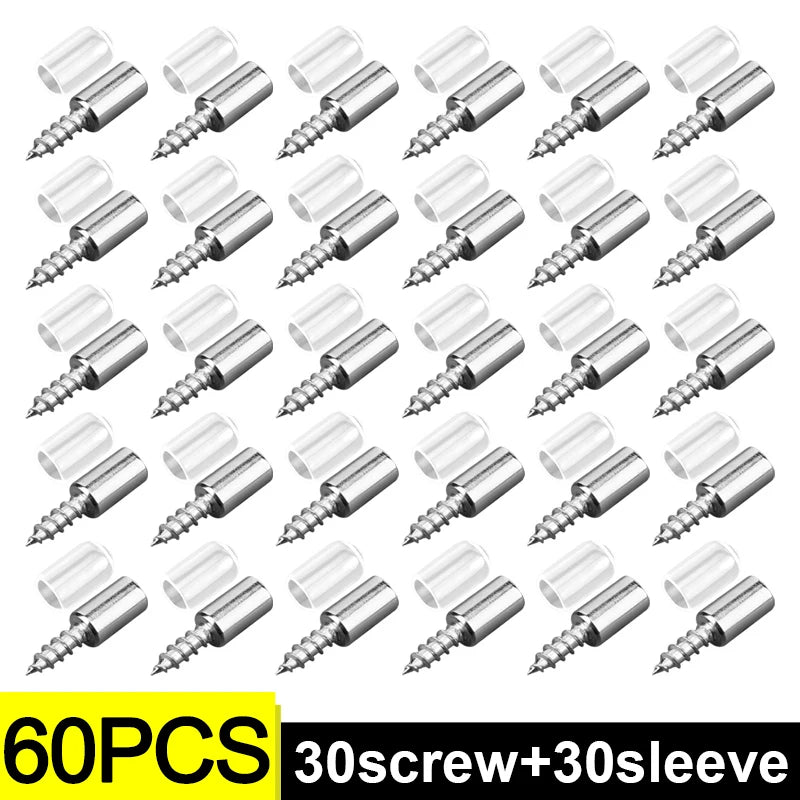 Wholesale Cross Self-tapping Screw with Rubber Sleeve Layer Plate Shelf Holder Wardrobe Septum Brackets Fixed Screws Support Peg