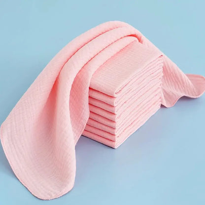 5-10PCS Baby Gauze Diapers 100% Cotton Baby Nappy for Newborn Changing 43x45cm Washable Reusable Double Layer Soft Baby Towels