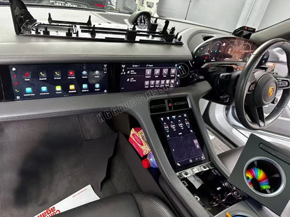 Android 13.0 GPS Navigation Carplay For Porsche Taycan 2019-2025 Car Radio Passenger Co-pilot Screen Multimedia Player Head Unit