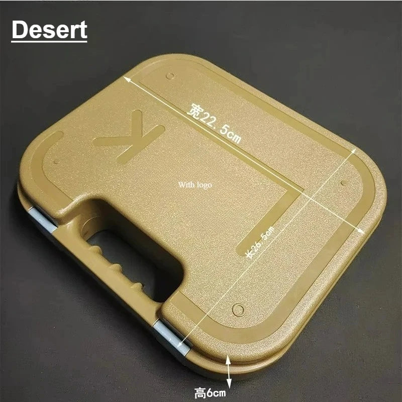 Tactical G *OCK Gun Pistol Case with Foam Padded Handgun Case Protective Storage Box Waterproof Hard Shell Hunting Accessories