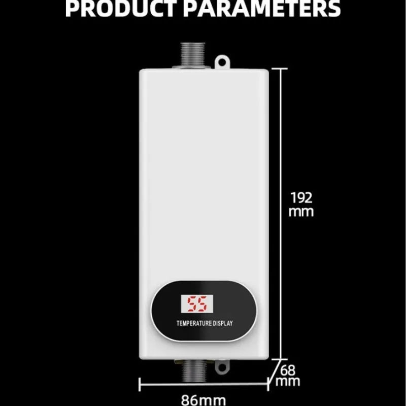 RYK-008 Electric Kitchen Bathroom Water Heater Tap Instant Hot Water Faucet Heater Cold Heating Faucet Tankless Instantaneous
